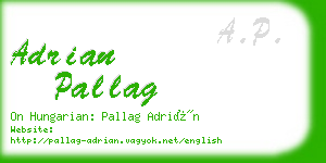 adrian pallag business card